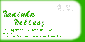 nadinka wellesz business card